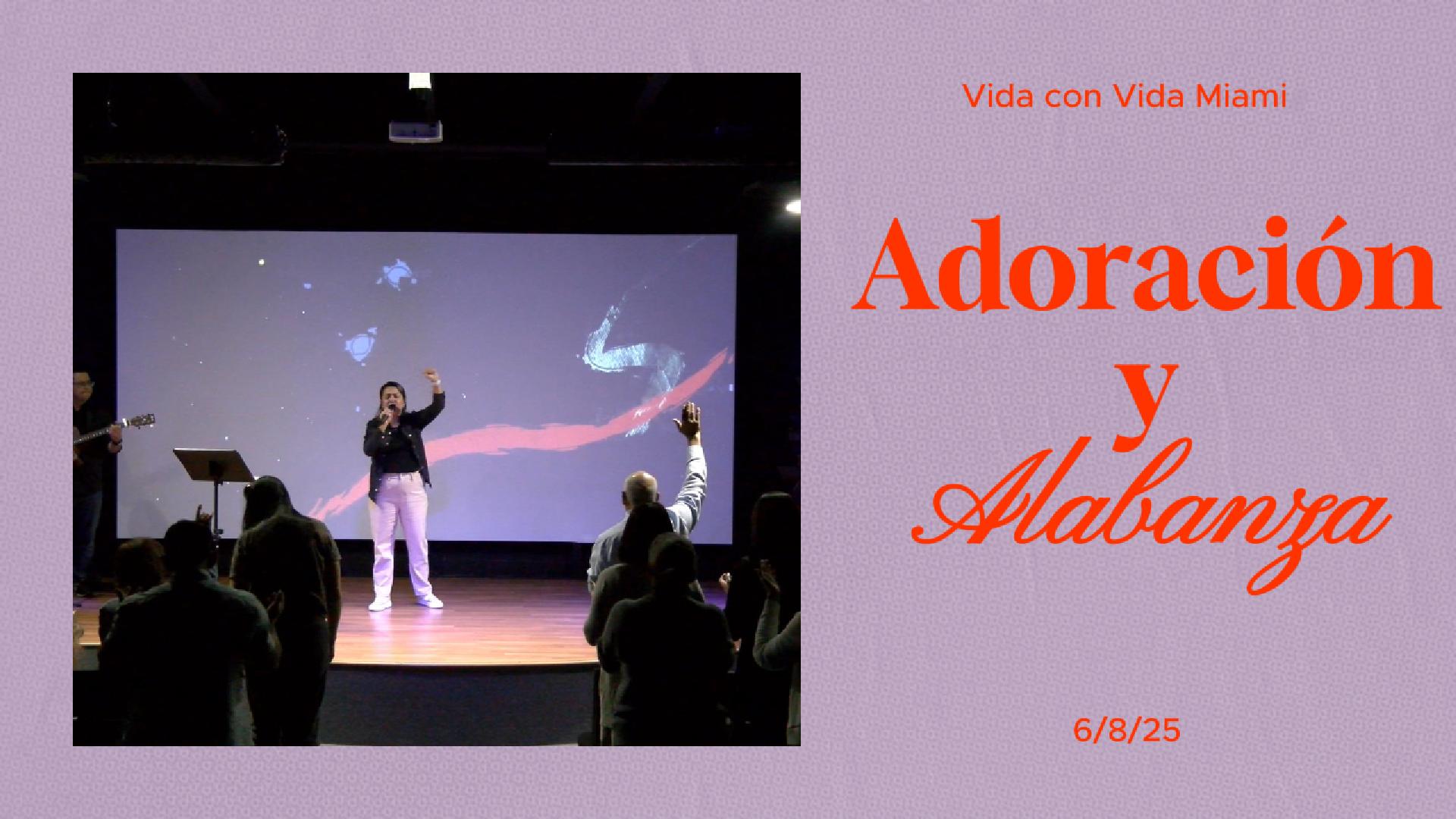 Vida con Vida Miami - Congregación adorando